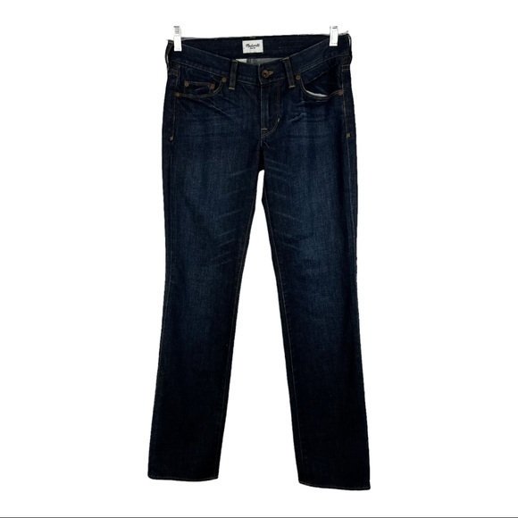 Madewell Women Straight Jeans Blue Navy size 28 - Picture 1 of 9